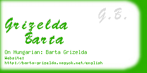 grizelda barta business card